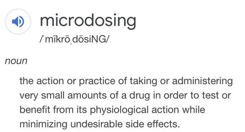 Microdose Explanation